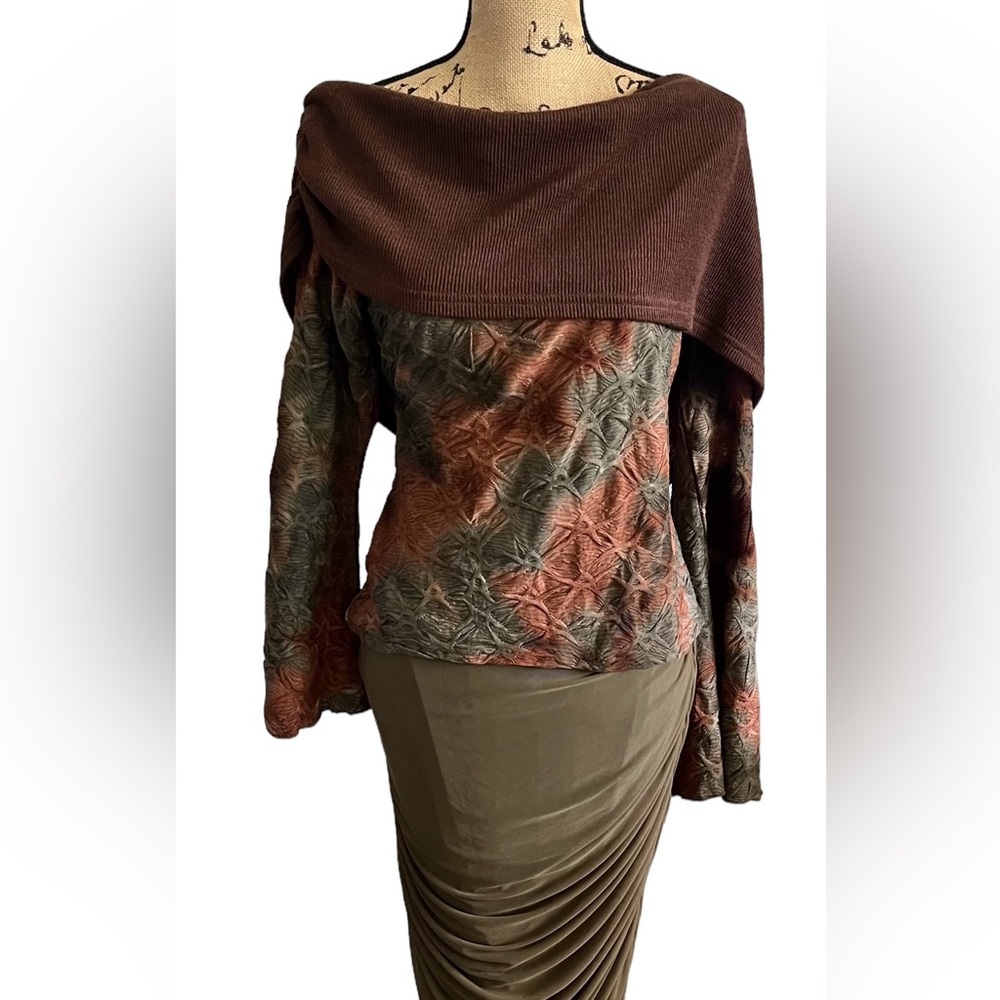Shein Bae Curve Two-Piece Cold Shoulder Skirt and Top Set Size 4XL (20) NWT